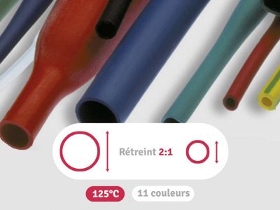 Image catégorie des gaines thermo en longueurs de rétreint 2:1 de type SER résistance à 125°C